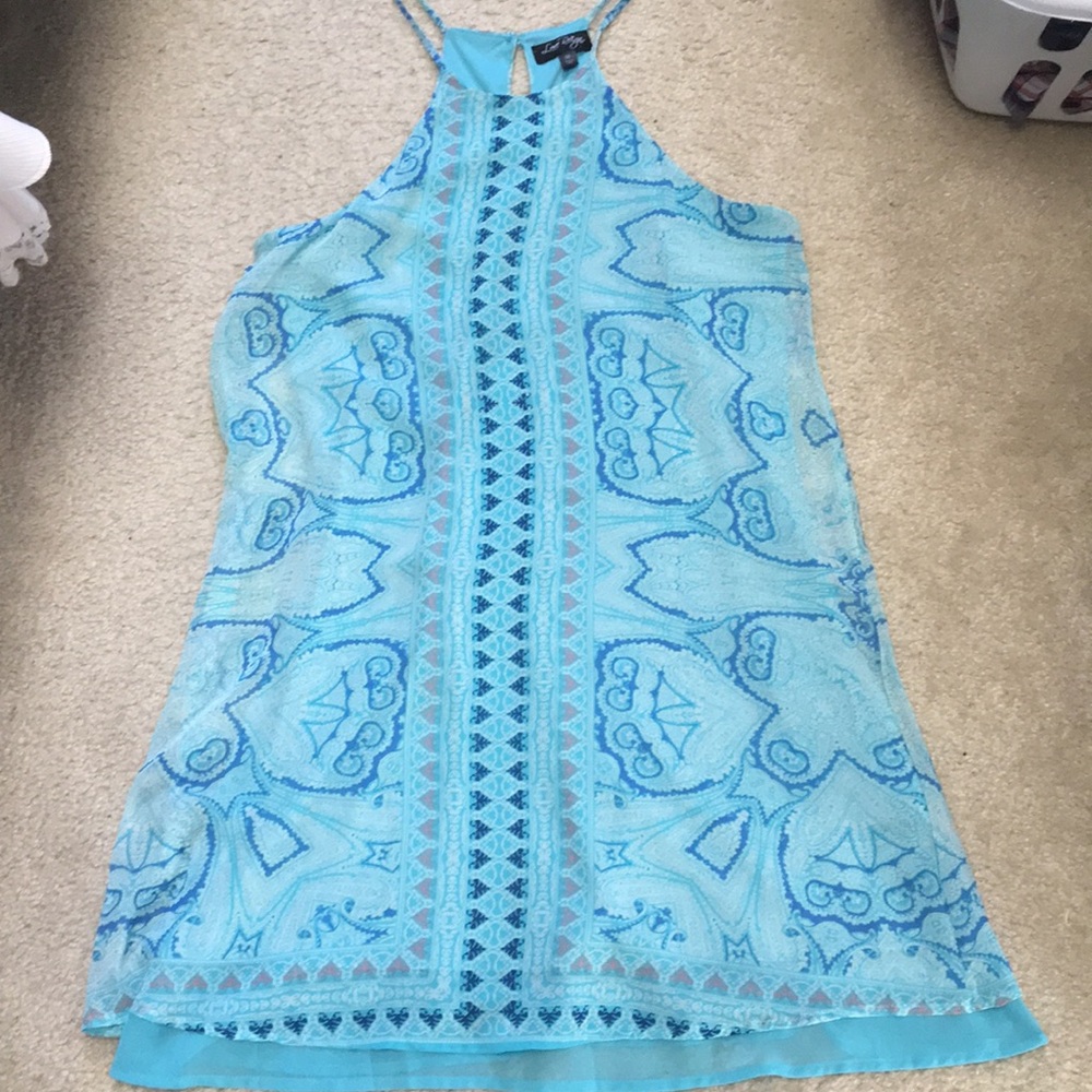 5 for $10 Cute high neck printed shift dress